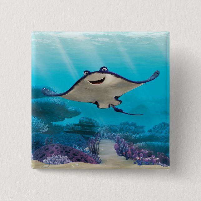 Finding Dory | Mr. Ray Pinback Button (Front)