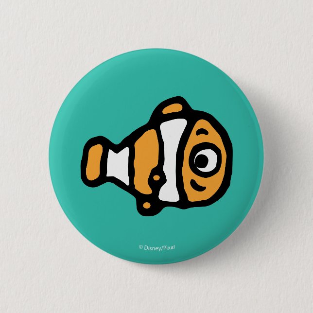 Finding Dory | Nemo Cartoon Button (Front)