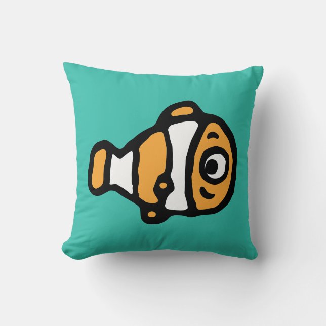 Finding Dory | Nemo Cartoon Throw Pillow (Front)