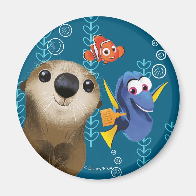 Finding Dory | Nemo, Dory & Otter Magnet (Front)
