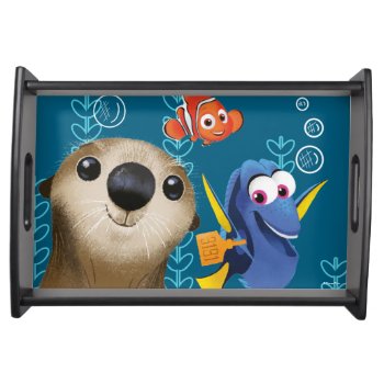 Finding Dory | Nemo  Dory & Otter Serving Tray by FindingDory at Zazzle