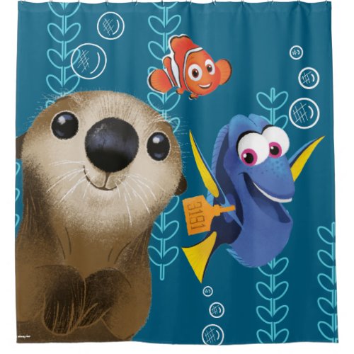 Finding Dory  Nemo Dory  Otter Shower Curtain