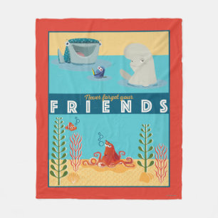 Finding Dory Never Forget Your Friends Fleece Blanket
