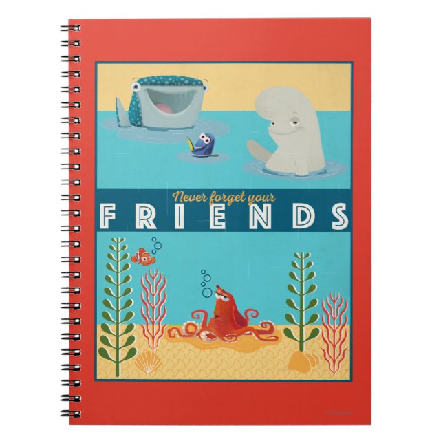 Finding Dory | Never Forget Your Friends Notebook (Front)