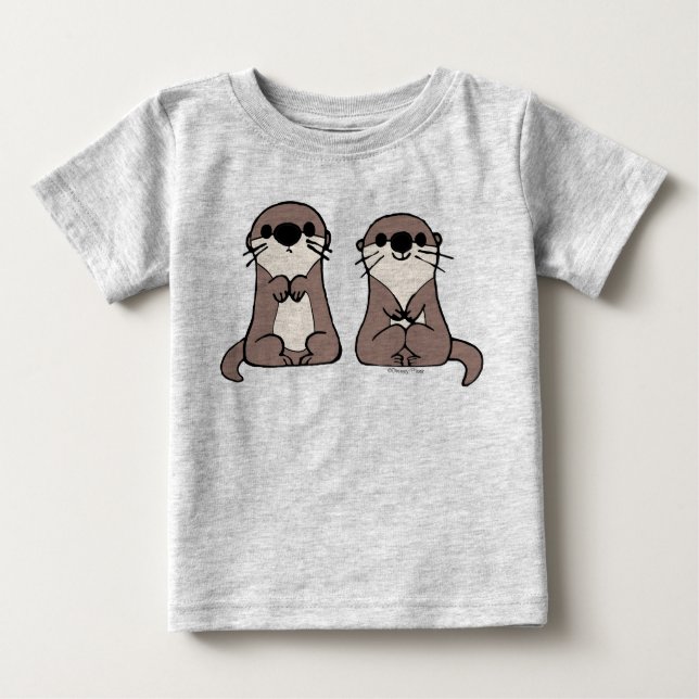 Finding Dory | Otter Cartoon Baby T-Shirt (Front)