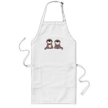 Finding Dory | Otter Cartoon Long Apron by FindingDory at Zazzle