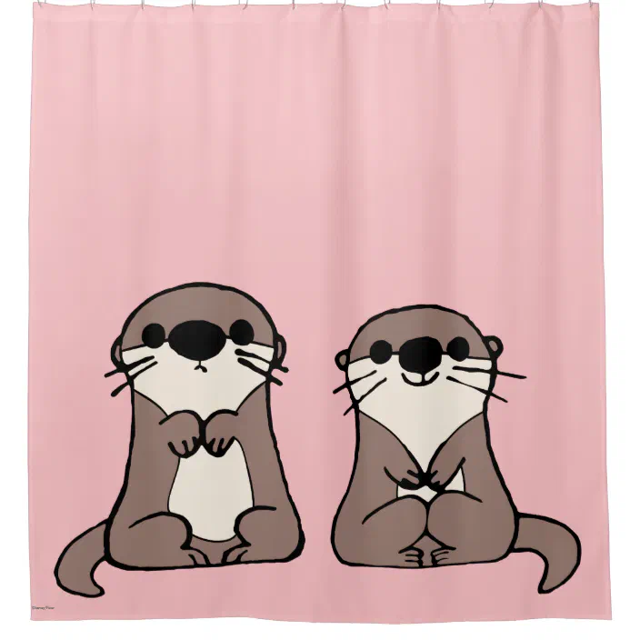 Finding Dory Otter Cartoon Shower, Finding Dory Shower Curtain