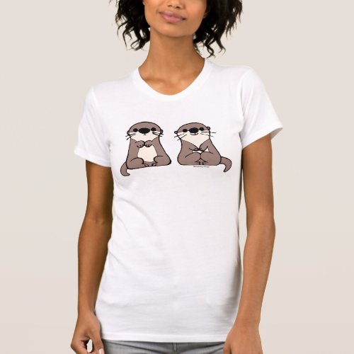 Finding Dory  Otter Cartoon T_Shirt