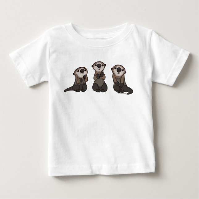 Finding Dory Otters Baby T-Shirt (Front)
