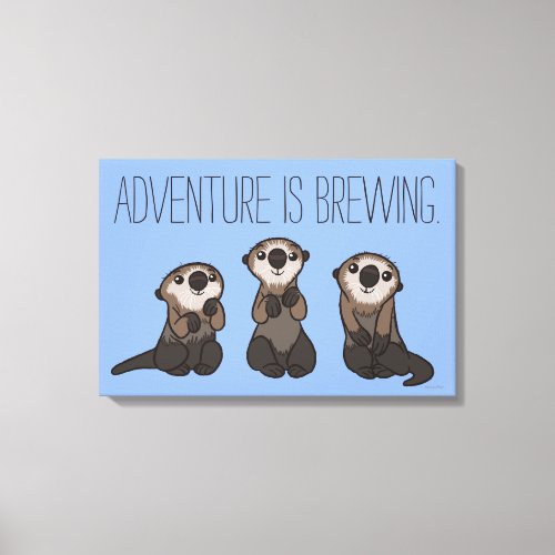 Finding Dory Otters Canvas Print