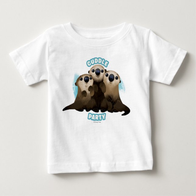 Finding Dory Otters | Cuddle Party Baby T-Shirt (Front)