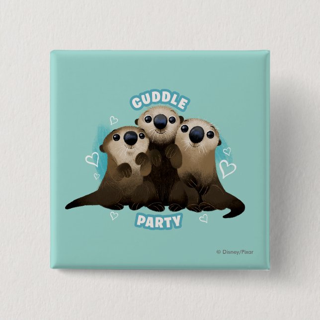 Finding Dory Otters | Cuddle Party Button (Front)