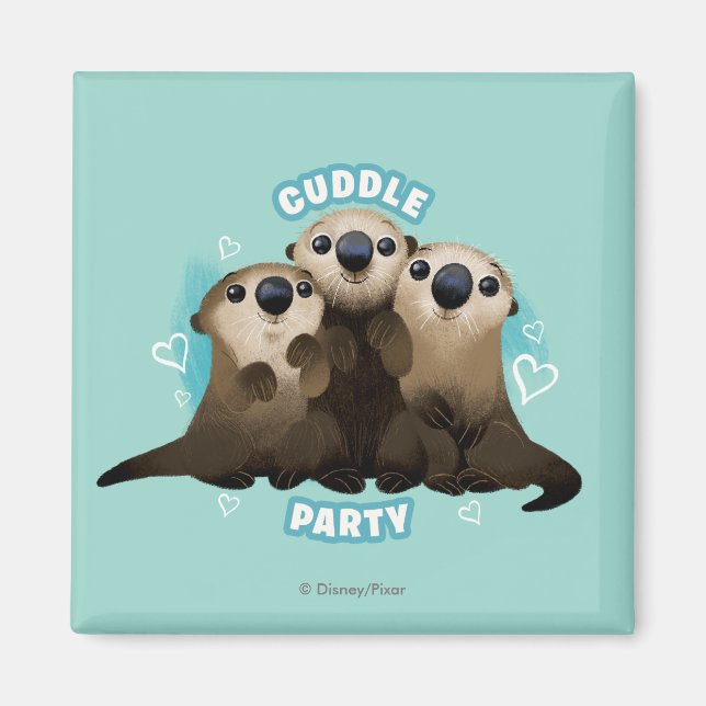 Finding Dory Otters | Cuddle Party Magnet (Front)