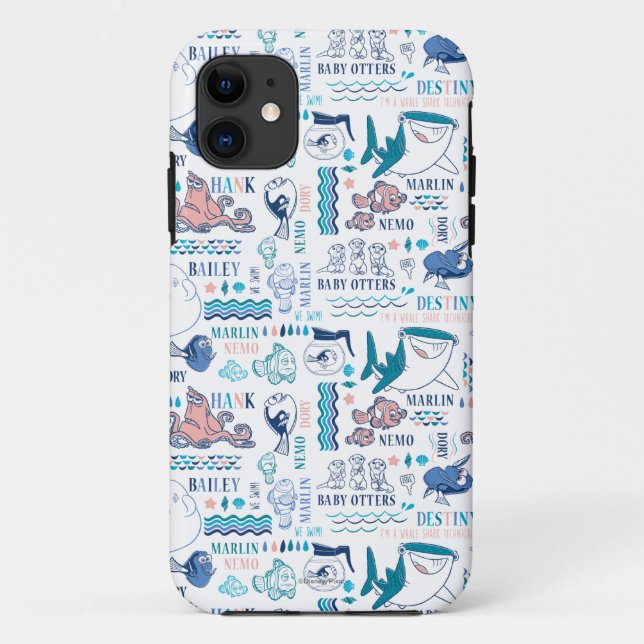 Finding Dory Pastel Pattern Case-Mate iPhone Case (Back)