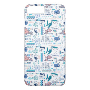 Finding Dory Pastel Pattern iPhone 8 Plus/7 Plus Case