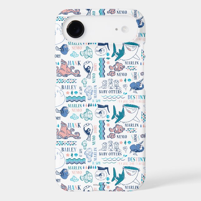 Finding Dory Pastel Pattern Case-Mate iPhone Case (Back)
