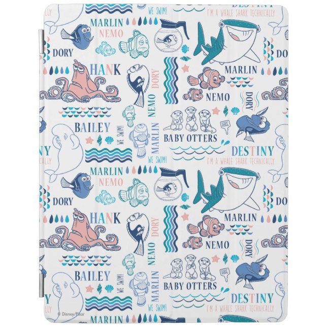 Finding Dory Pastel Pattern iPad Smart Cover (Front)