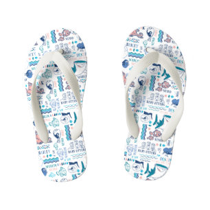 Finding Dory Pastel Pattern Kid's Flip Flops