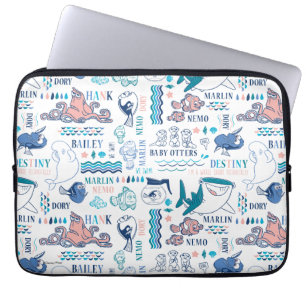 Finding Dory Pastel Pattern Laptop Sleeve