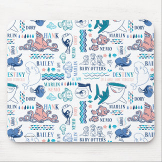 Finding Dory Pastel Pattern Mouse Pad