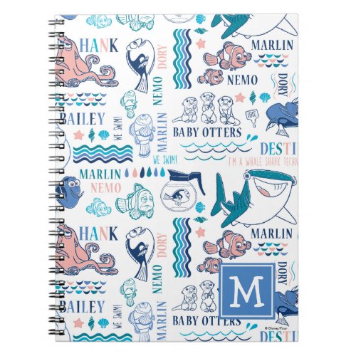 Finding Dory Pastel Pattern Notebook
