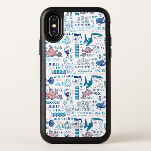 Finding Dory Pastel Pattern OtterBox Symmetry iPhone X Case