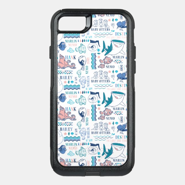 Finding Dory Pastel Pattern Otterbox iPhone Case (Back)
