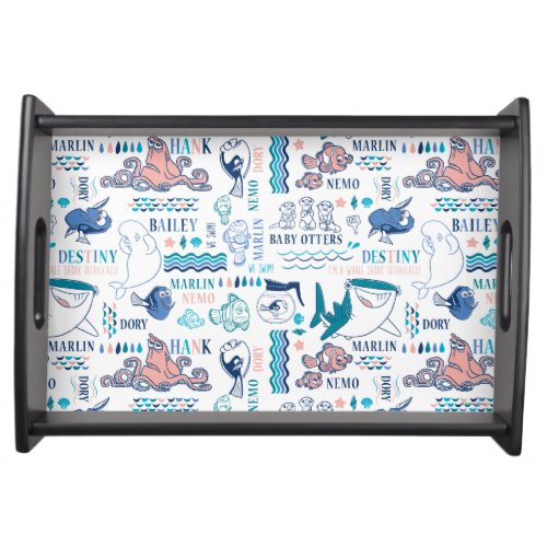Finding Dory Pastel Pattern Serving Tray
