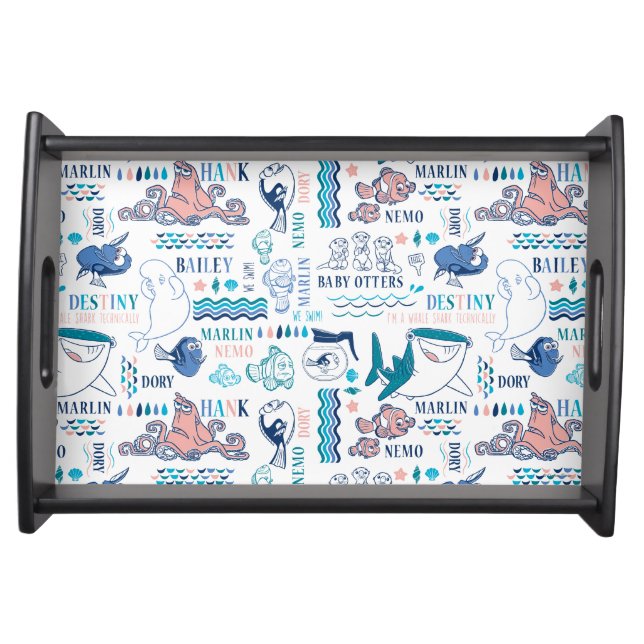 Finding Dory Pastel Pattern Serving Tray (Front)
