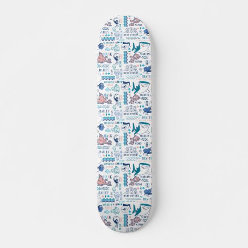 Finding Dory Pastel Pattern Skateboard