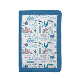 Finding Dory Pastel Pattern Tri-fold Wallet