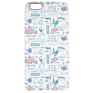 Finding Dory Pastel Pattern Clear iPhone 6 Plus Case