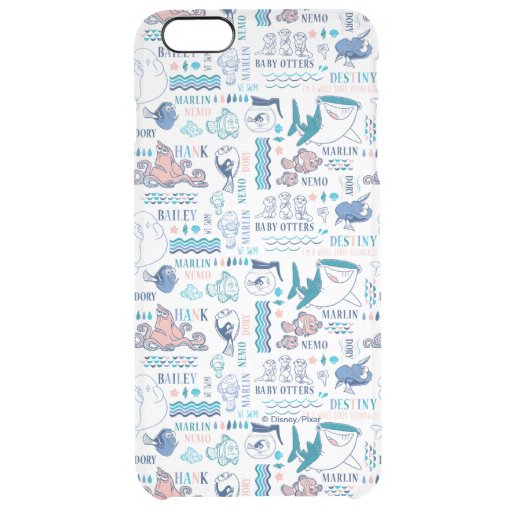 Finding Dory Pastel Pattern Clear iPhone 6 Plus Case