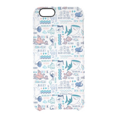 Finding Dory Pastel Pattern Clear iPhone 66S Case