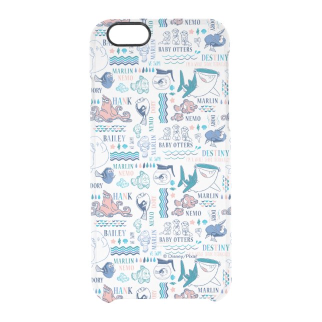 Finding Dory Pastel Pattern Uncommon iPhone Case (Back)