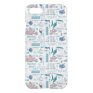 Finding Dory Pastel Pattern iPhone SE/8/7 Case