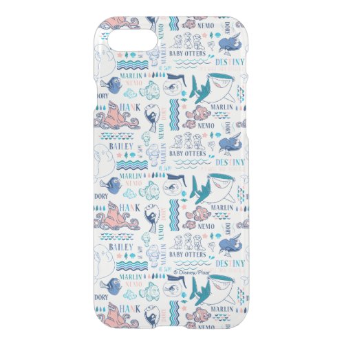 Finding Dory Pastel Pattern iPhone SE87 Case