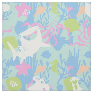 Finding Dory Pastel Sea Pattern Fabric