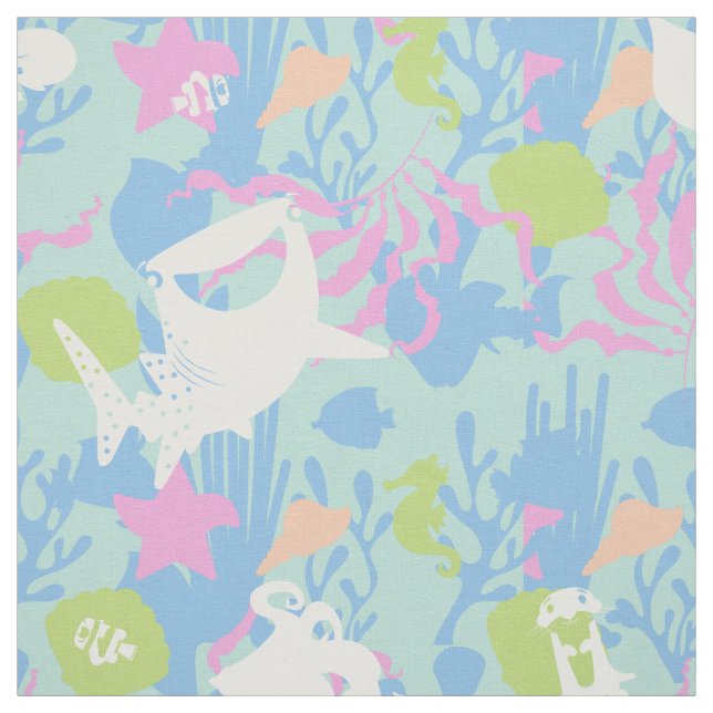 Finding Dory Pastel Sea Pattern Fabric (Swatch)
