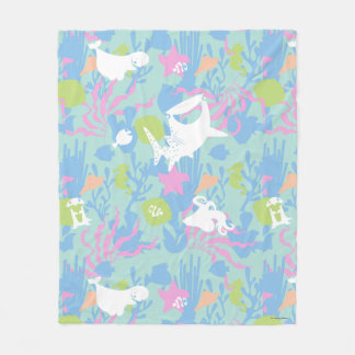 Finding Dory Pastel Sea Pattern Fleece Blanket