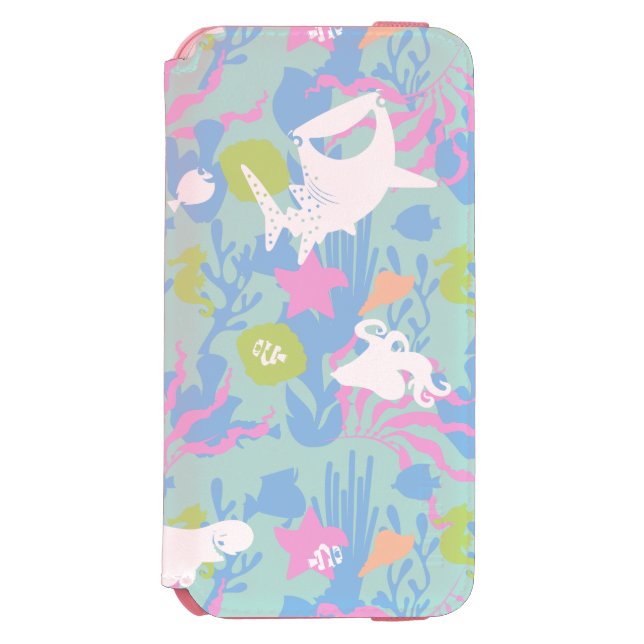 Finding Dory Pastel Sea Pattern Incipio iPhone Wallet Case (Folio Front)