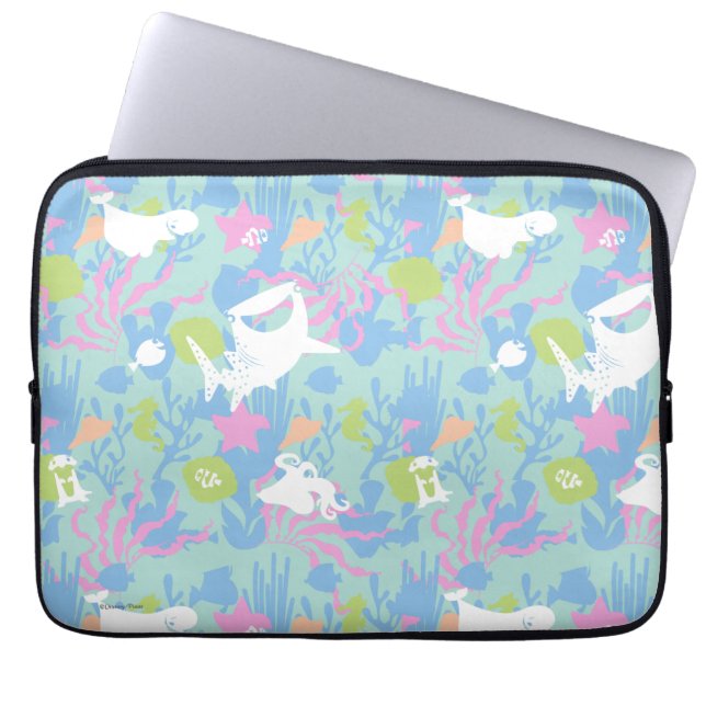 Finding Dory Pastel Sea Pattern Laptop Sleeve (Front)
