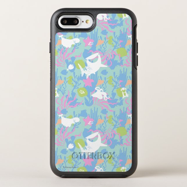Finding Dory Pastel Sea Pattern Otterbox iPhone Case (Back)