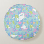 Finding Dory Pastel Sea Pattern Round Pillow