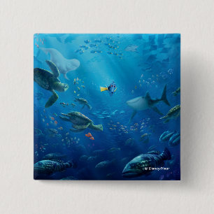 Finding Dory Poster Art Button