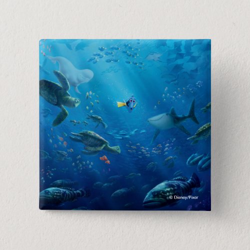 Finding Dory  Poster Art Button