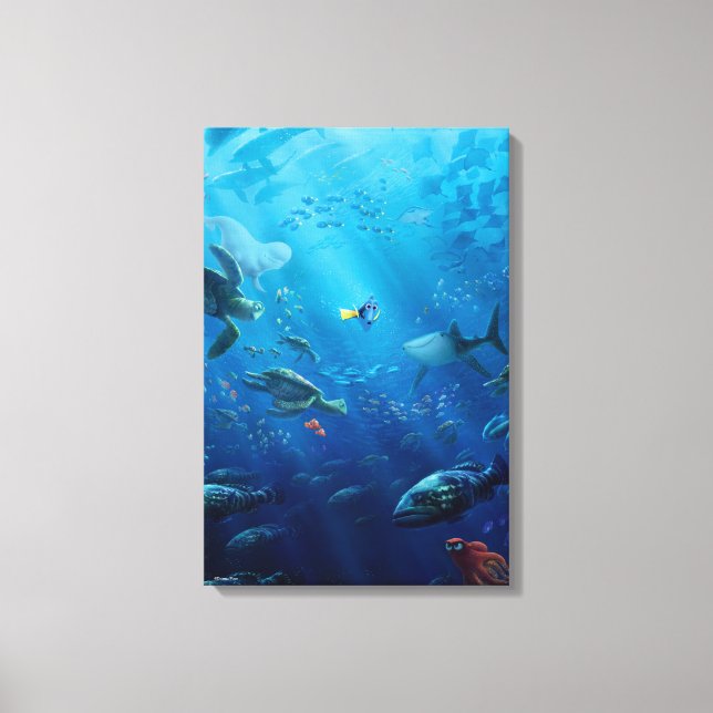 Finding Dory | Poster Art Canvas Print (Front)