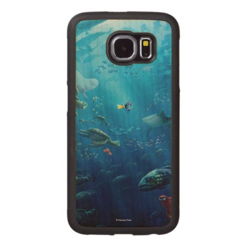 Finding Dory  Poster Art Carved Wood Samsung Galaxy S6 Case