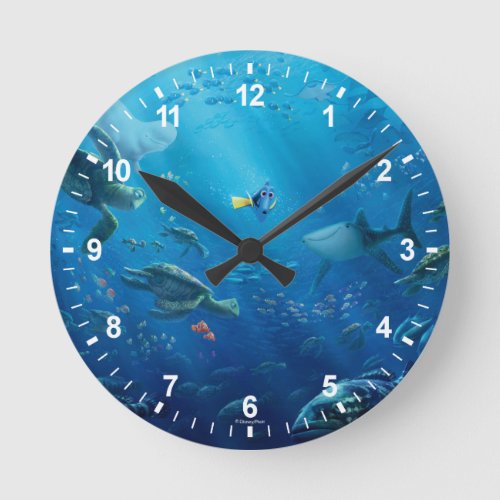 Finding Dory  Poster Art Round Clock
