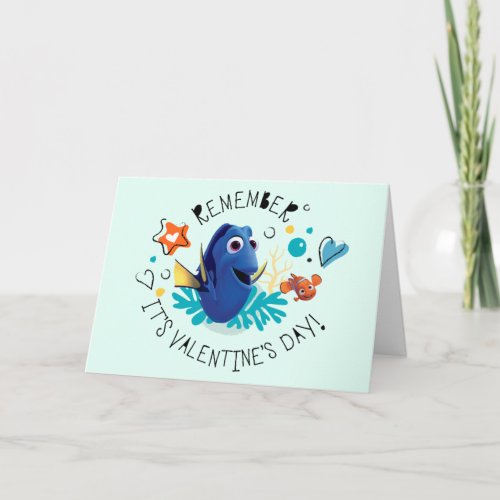 Finding Dory  Remember its Valentines Day Holiday Card